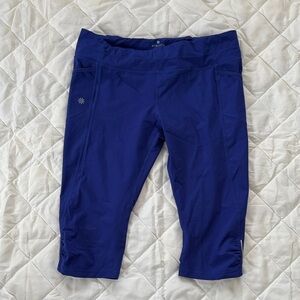 Athleta Royal Blue Knee-Length Leggings
